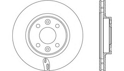 OPEN PARTS bda271720 -  Тормозной диск